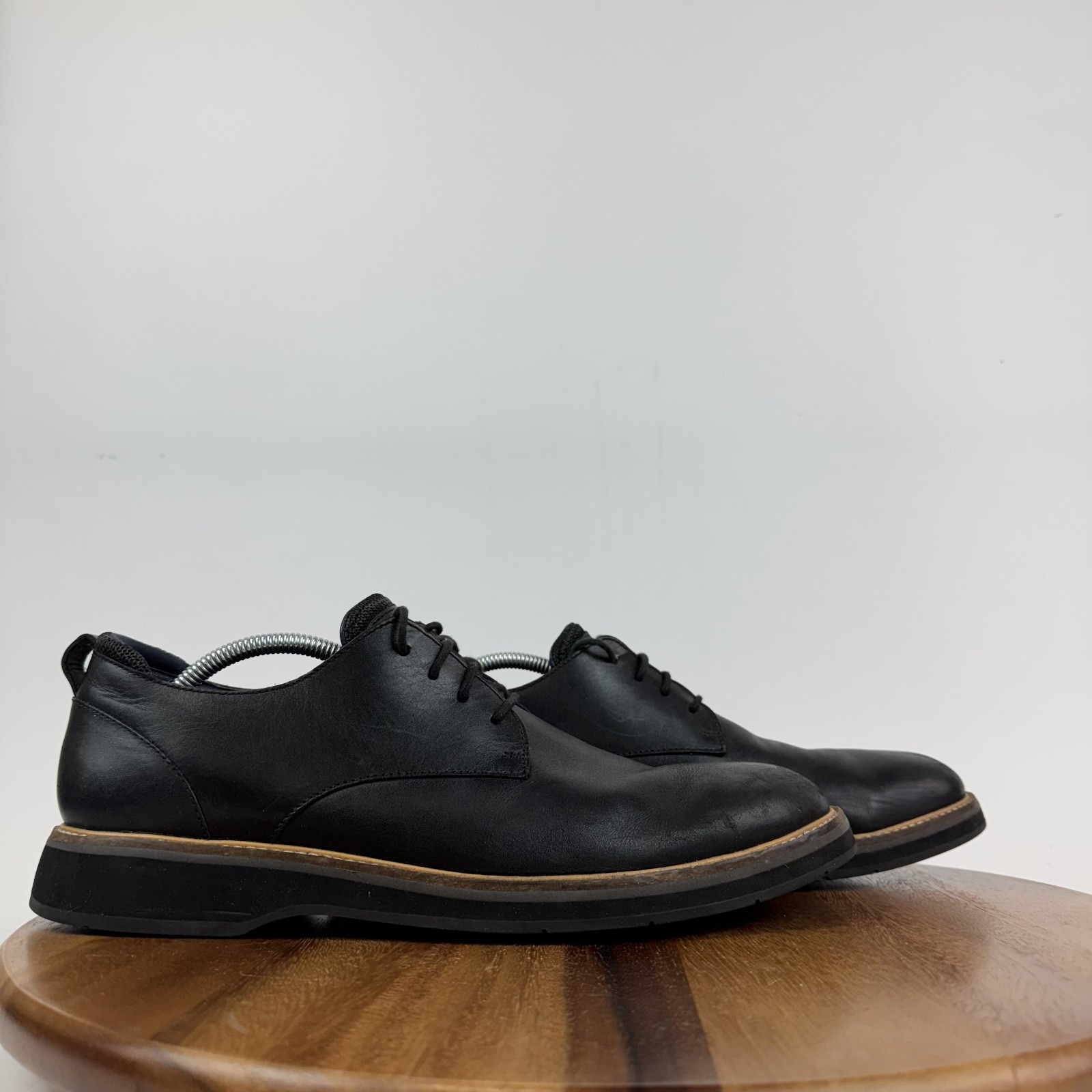 Mens Cole Haan American Classics Montrose Black Plain Toe Derby Shoes Size 12 M